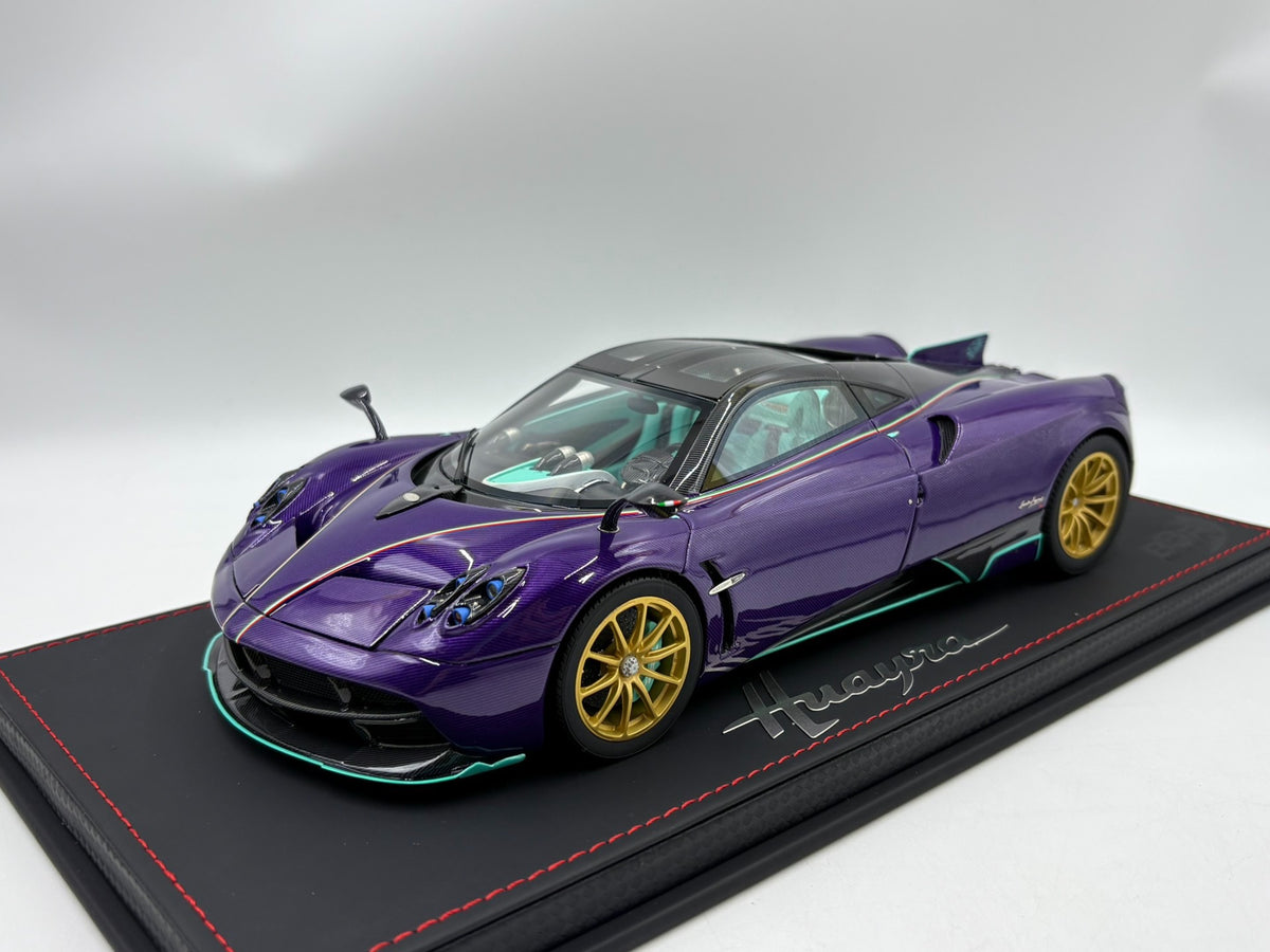 BBR Pagani Huayra Dinastia PurpleCarbon Fibre 1:18 - immagine 2