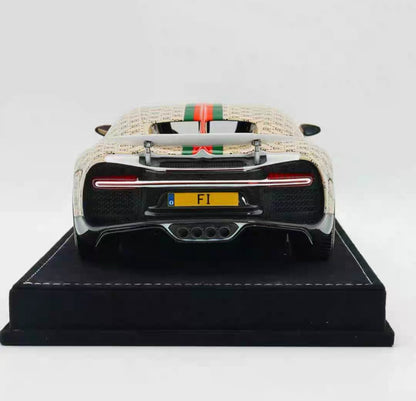 HH 1/18 Bugatti Chiron Resin Model – Gucci-Inspired Livery