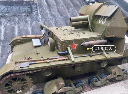 1/6 Scale WW2 Soviet Su-5-2 122mm Self-Propelled Howitzer Custom Model