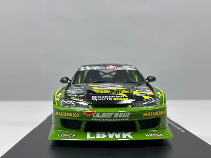 TopSpeed Nissan LB-Super Silh Silhouette S15 SILVIA GreenLivery 1:18 - immagine 3