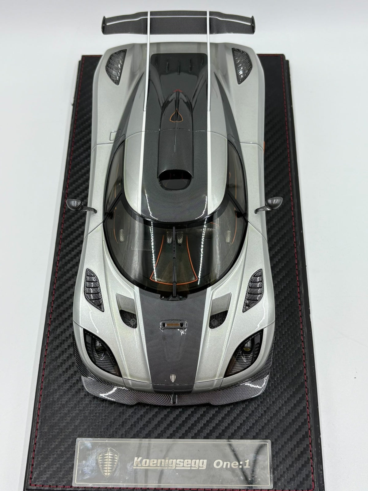 FRONTIART Koenigsegg one 1 FA 1/18ResinModel Silver - immagine 3