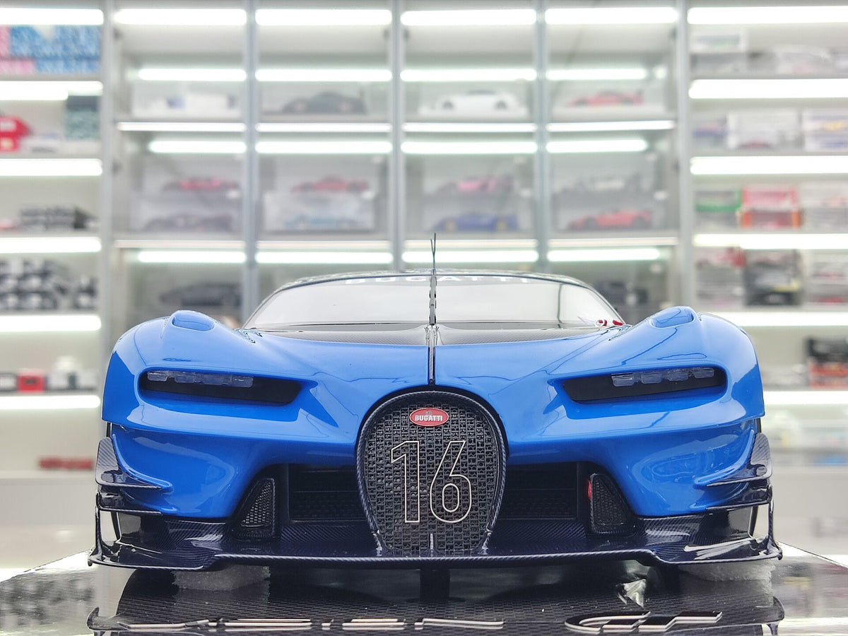 Scale Model RUNNER Bugatti Vision Gran Tu Turismo RNR 021 1:12 Blue - immagine 3