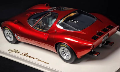 DMH 1/8 Alfa Romeo Tipo 33 Stradale Early – Metallic Red Limited x33