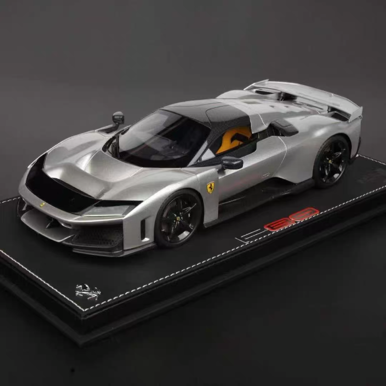 BBR 1/18 Ferrari F80 Aluminum Silver Resin Model