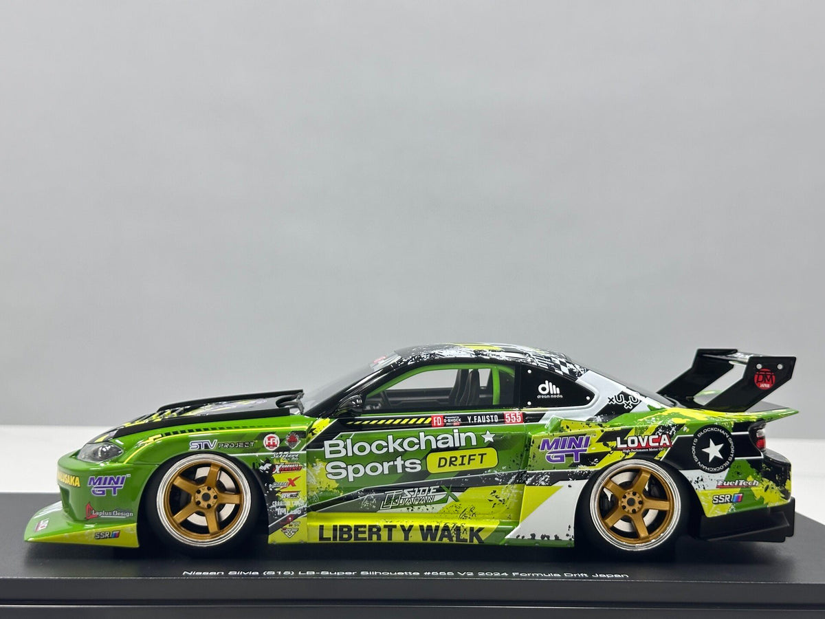 TopSpeed Nissan LB-Super Silh Silhouette S15 SILVIA GreenLivery 1:18 - immagine 4