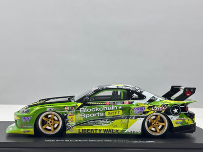 TopSpeed Nissan LB-Super Silh Silhouette S15 SILVIA GreenLivery 1:18 - immagine 4