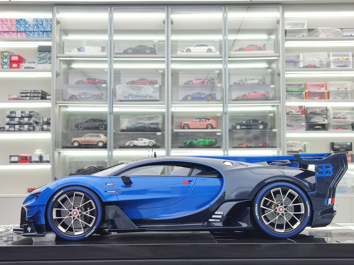 Scale Model RUNNER Bugatti Vision Gran Tu Turismo RNR 021 1:12 Blue - immagine 4