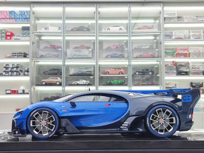 Scale Model RUNNER Bugatti Vision Gran Tu Turismo RNR 021 1:12 Blue - immagine 4
