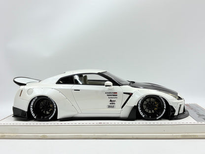 Scale Model Super A Nissan R35 GT-R Aimgain GT 1:18 White - immagine 5