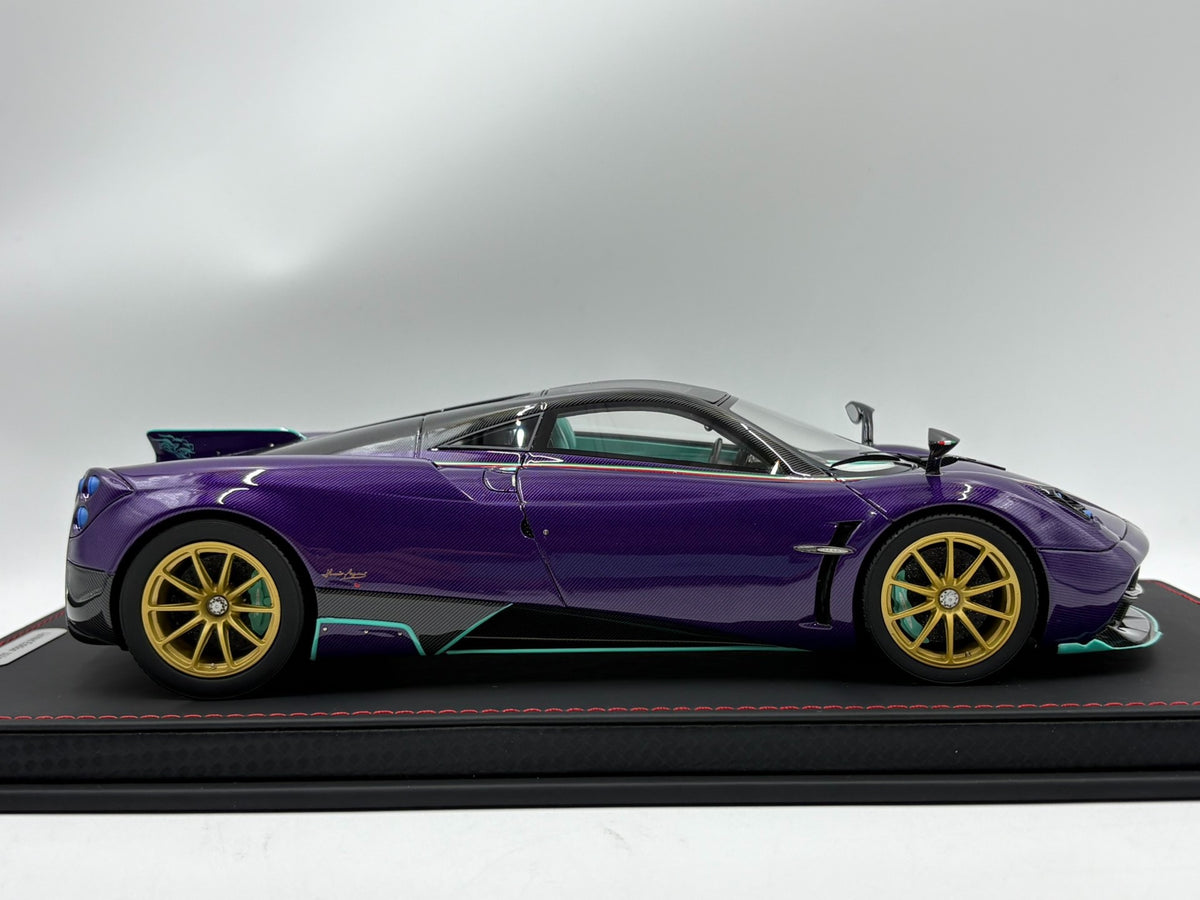 BBR Pagani Huayra Dinastia PurpleCarbon Fibre 1:18 - immagine 5