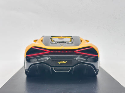 TopSpeed Bugatti W16 Mistral Yellow 1:18 Yellow - immagine 5