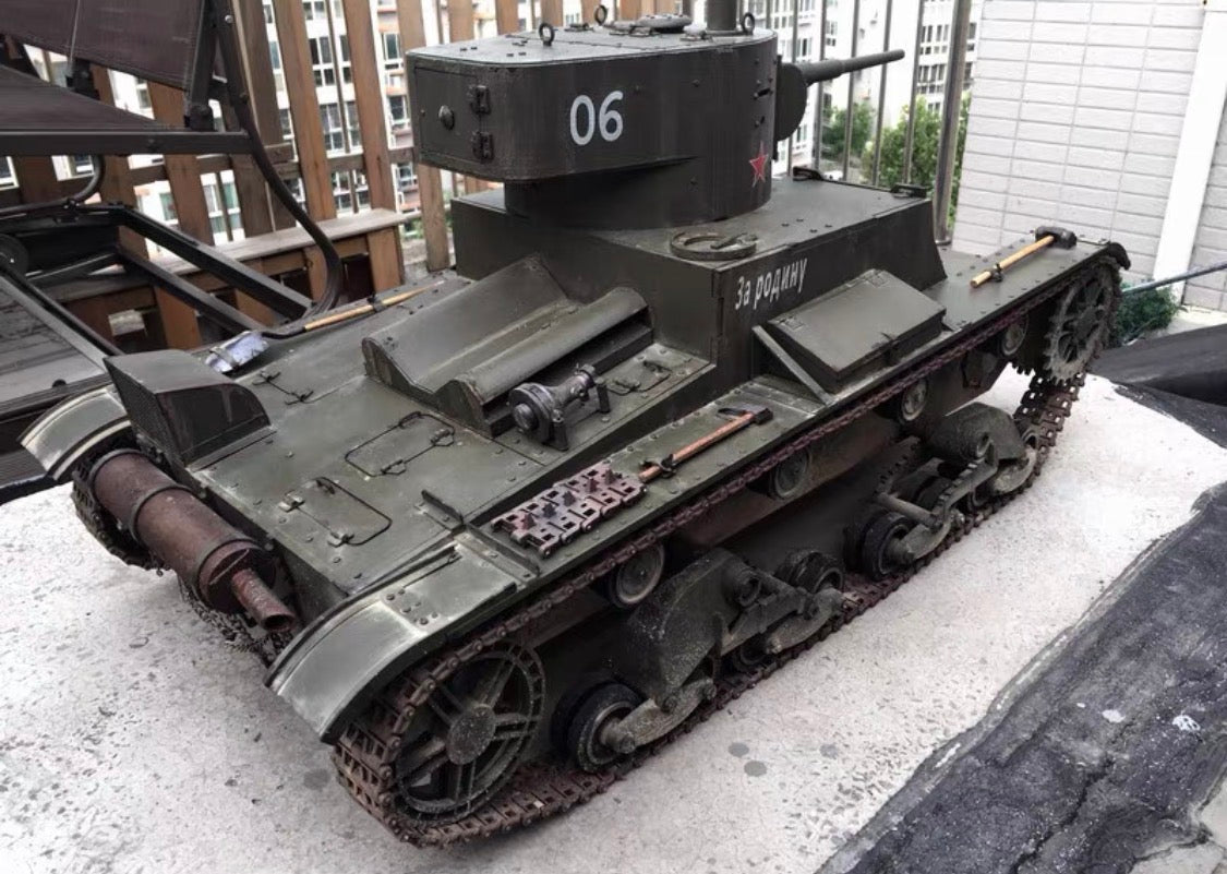 1/6 Scale Soviet T-26 Light Tank Full Interior Custom Display Model