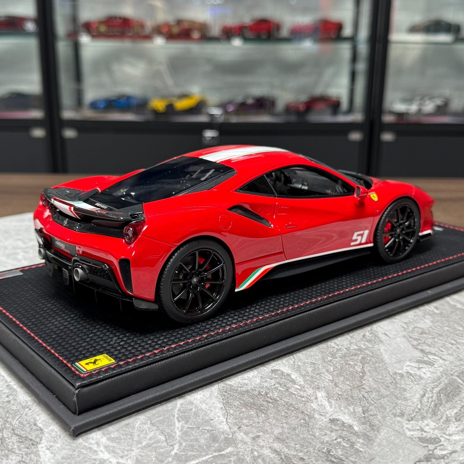 MR Ferrari 488 Pista 1:18 Resin Model image 6