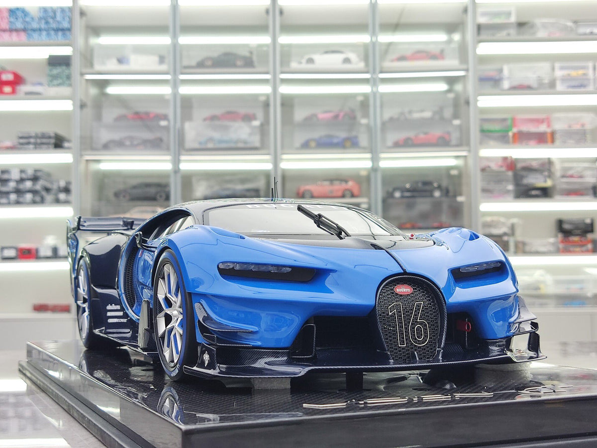 Scale Model RUNNER Bugatti Vision Gran Tu Turismo RNR 021 1:12 Blue - immagine 6