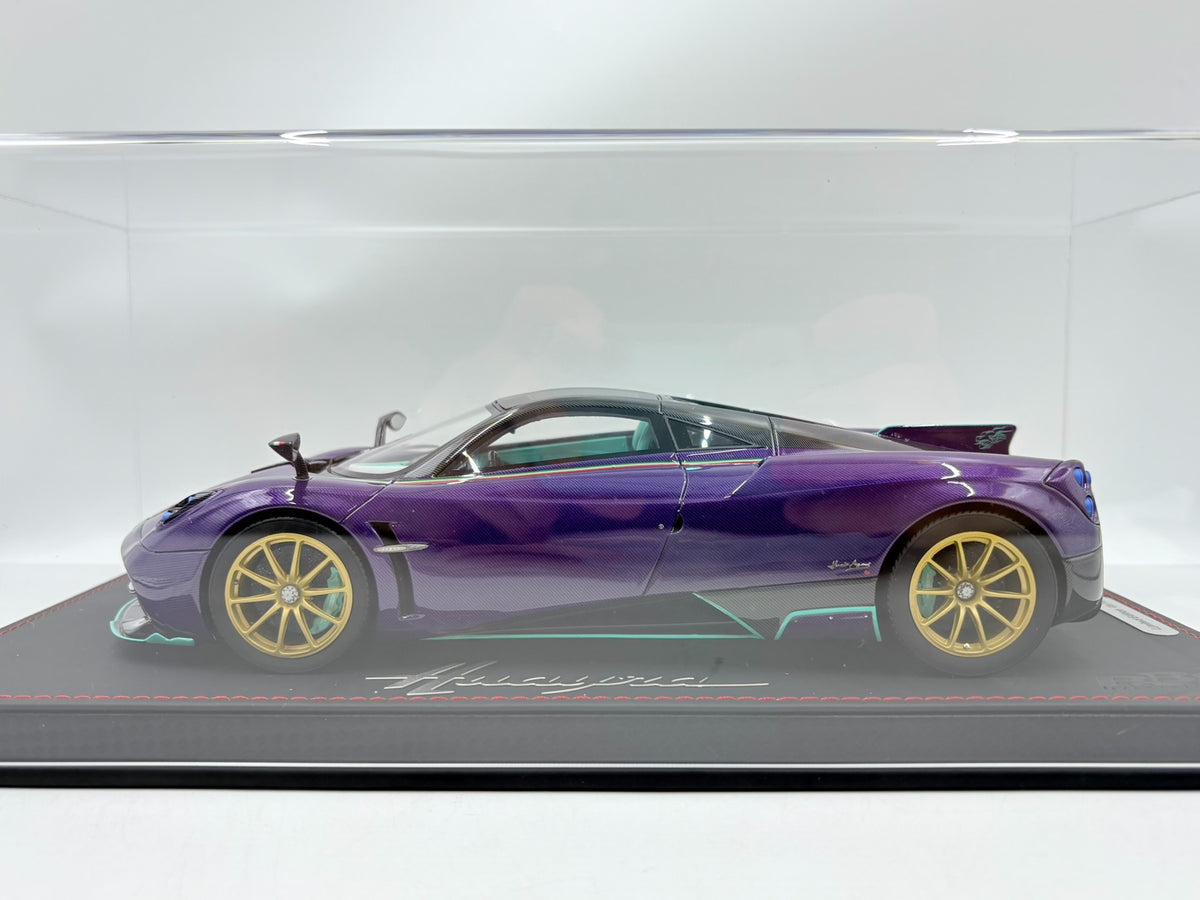 BBR Pagani Huayra Dinastia PurpleCarbon Fibre 1:18 - immagine 6