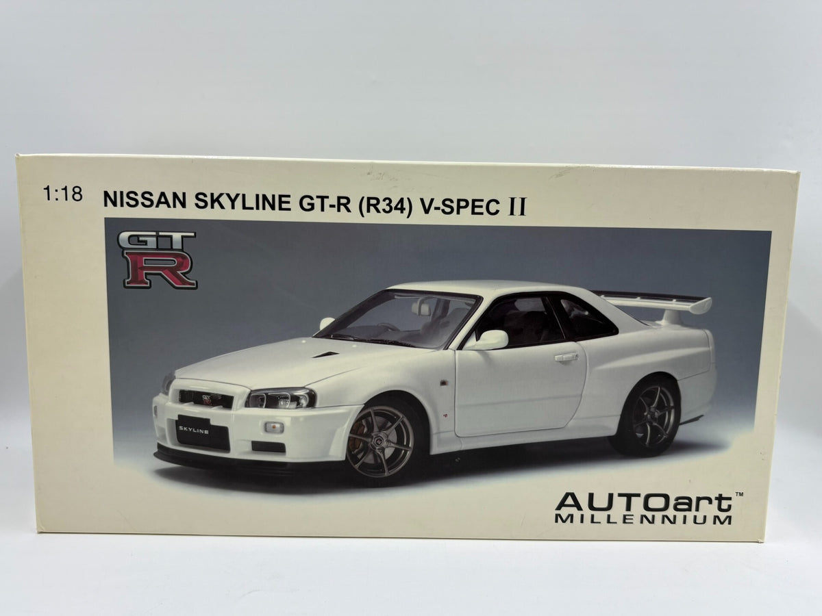AUTOart aa r34 gtr vspec 2 Nissan 1/18DiecastModel - immagine 6