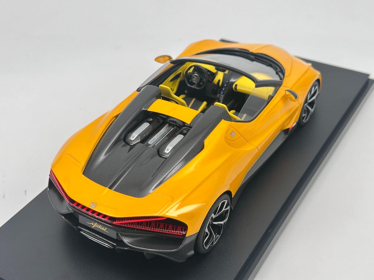 TopSpeed Bugatti W16 Mistral Yellow 1:18 Yellow - immagine 6
