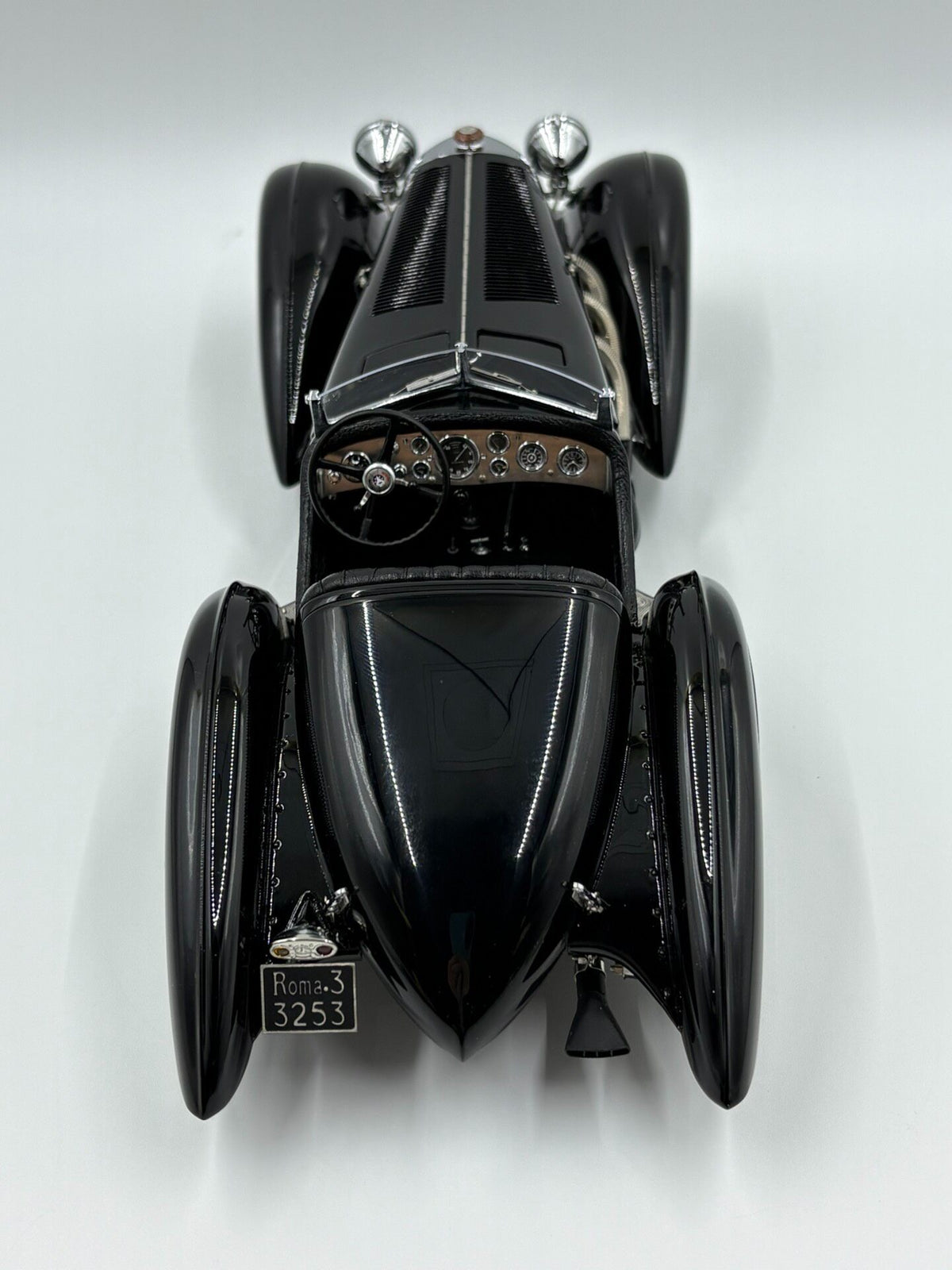 Scale Model CMC Mercedes-Benz SSK Trossi PRINCE 1:18 Black - immagine 6