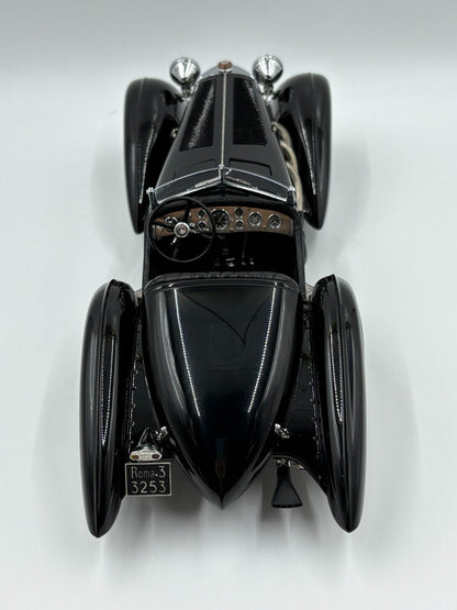 Scale Model CMC Mercedes-Benz SSK Trossi PRINCE 1:18 Black - immagine 6