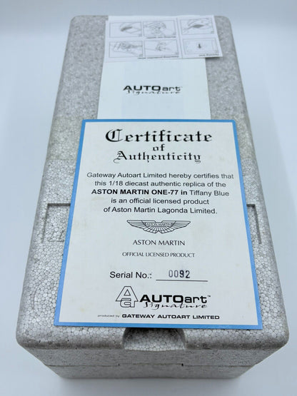 AUTOart Aston MartinONE-77 OpeningModel 1:18 - immagine 6