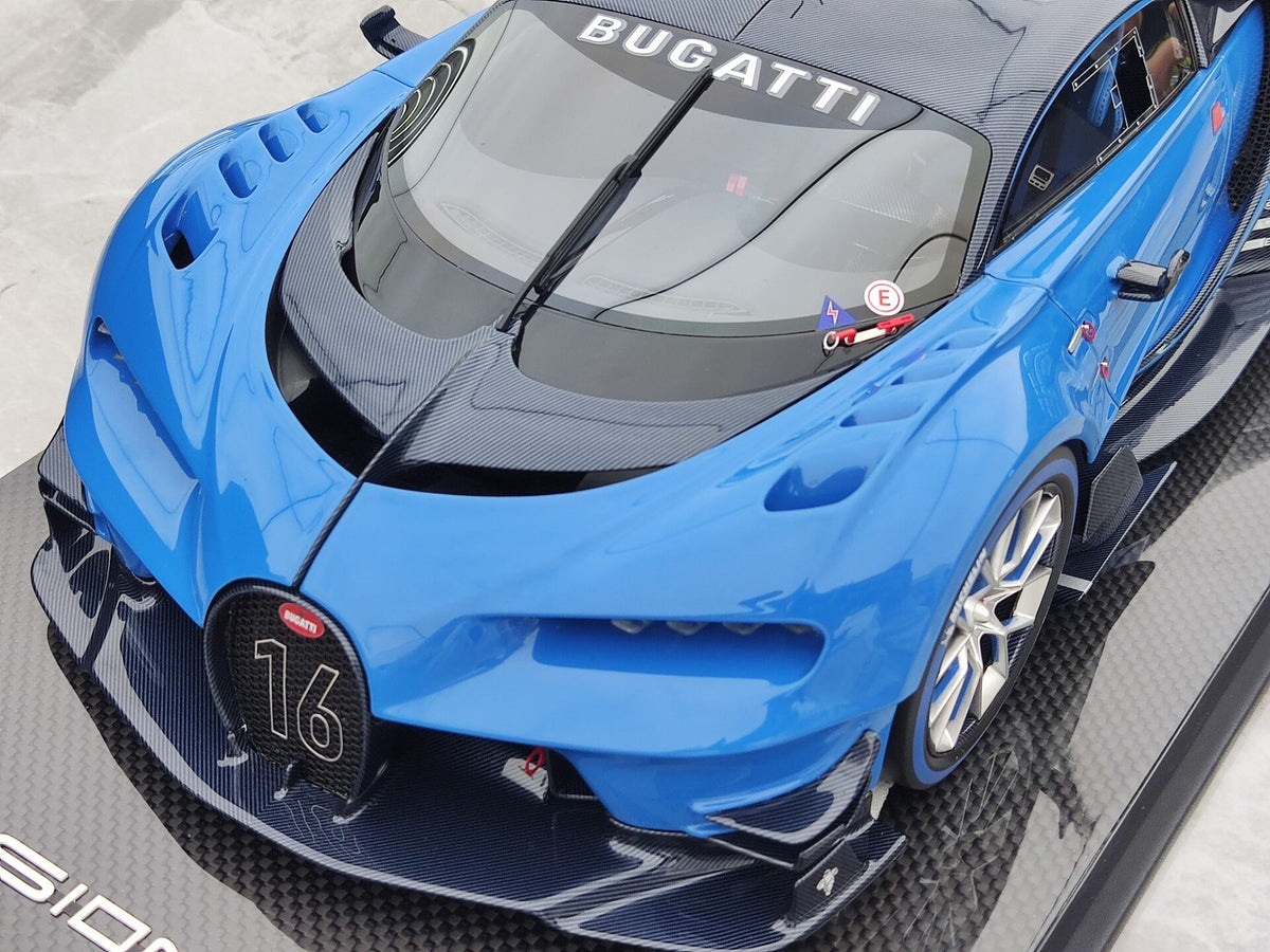 Scale Model RUNNER Bugatti Vision Gran Tu Turismo RNR 021 1:12 Blue - immagine 7