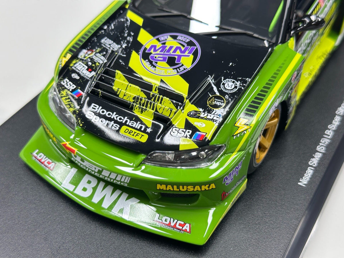 TopSpeed Nissan LB-Super Silh Silhouette S15 SILVIA GreenLivery 1:18 - immagine 7