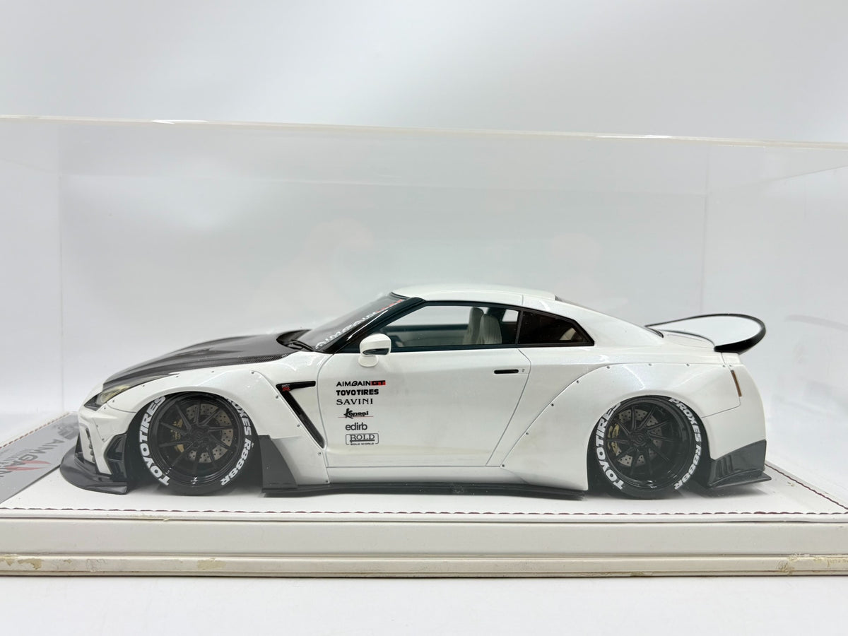 Scale Model Super A Nissan R35 GT-R Aimgain GT 1:18 White - immagine 7