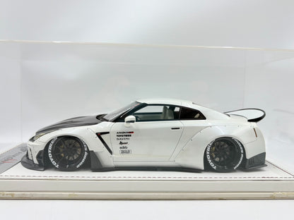 Scale Model Super A Nissan R35 GT-R Aimgain GT 1:18 White - immagine 7
