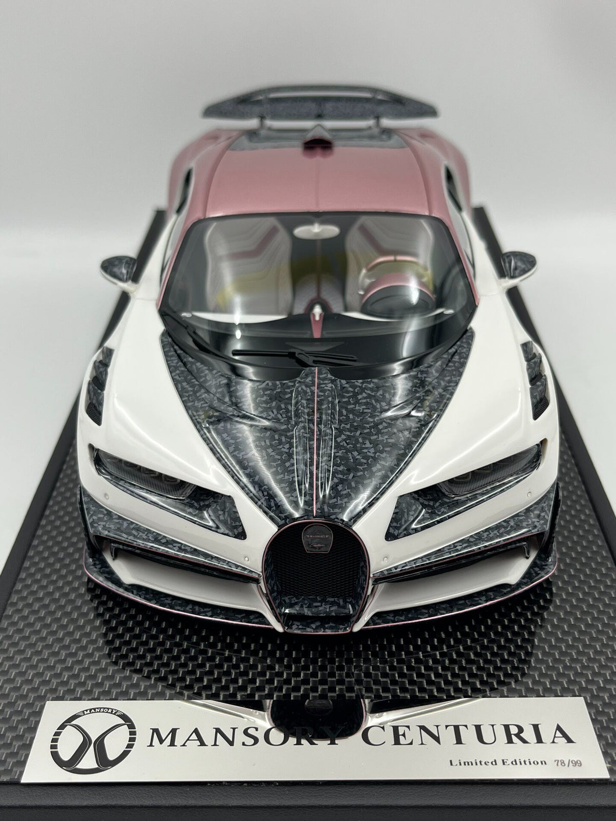 Scale Model Mansory Bugatti Chiron 2.0 78:99 White - immagine 7
