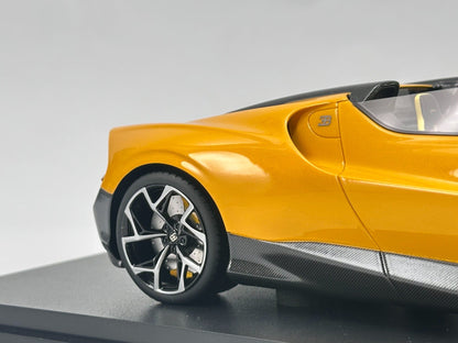 TopSpeed Bugatti W16 Mistral Yellow 1:18 Yellow - immagine 7