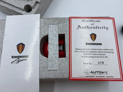 AUTOart Koenigsegg Agera RedDiecastModel 1:18 - immagine 7