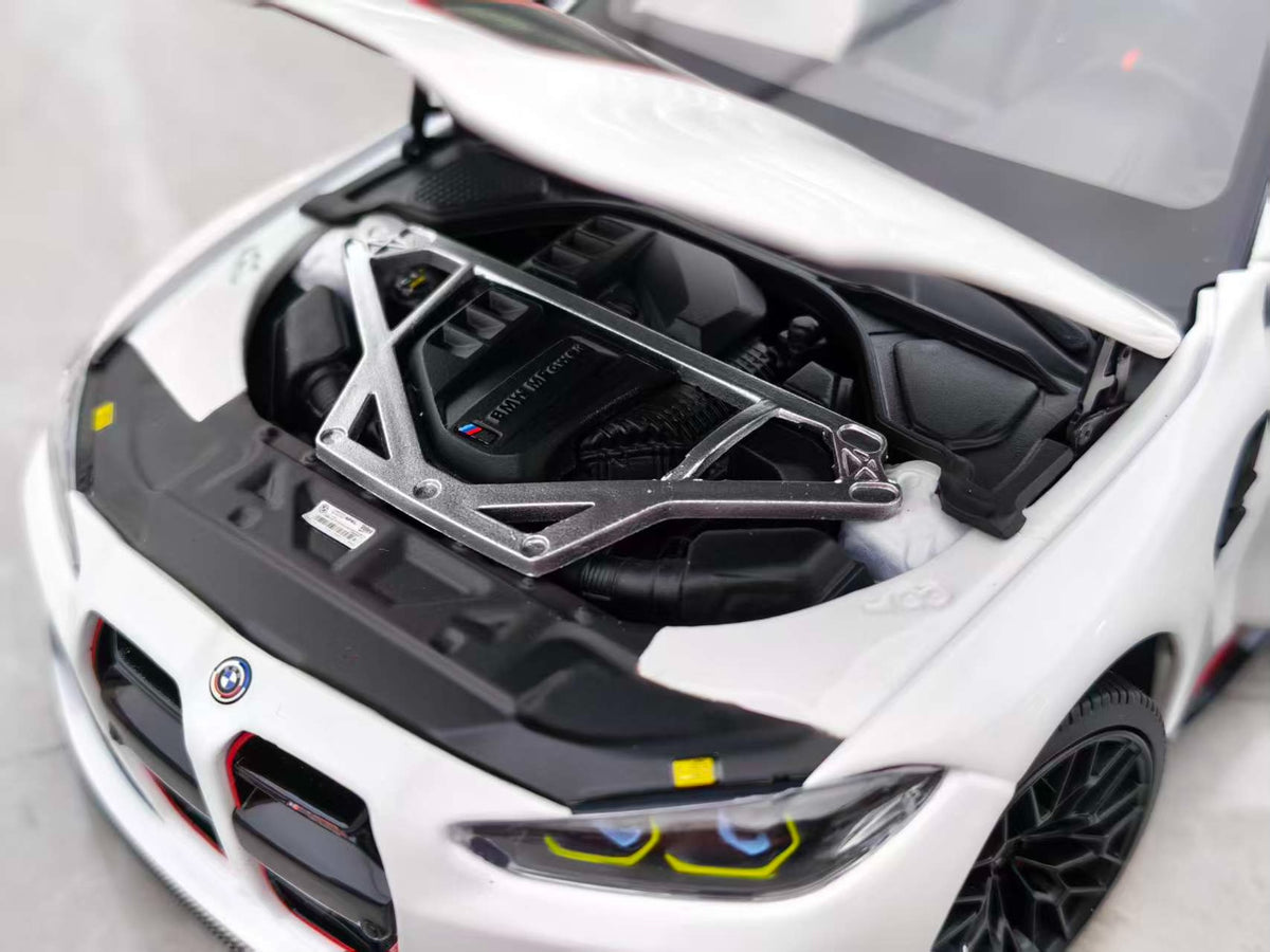 MINICHAMPS BMWM 4 CSL 2023 110023022 1:18 White - immagine 7