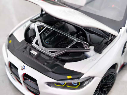 MINICHAMPS BMWM 4 CSL 2023 110023022 1:18 White - immagine 7