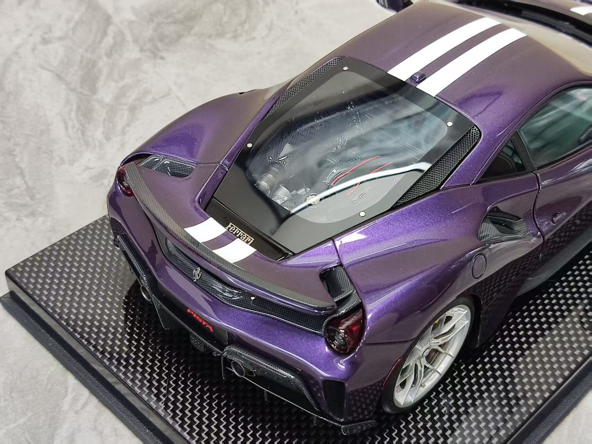 DM Pro Ferrari 488P 1:18 Purple - immagine 8