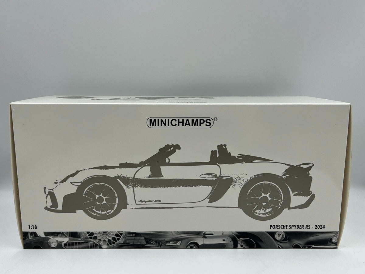 Scale Model Porsche 718 Spyder RS 1:18 White - immagine 8