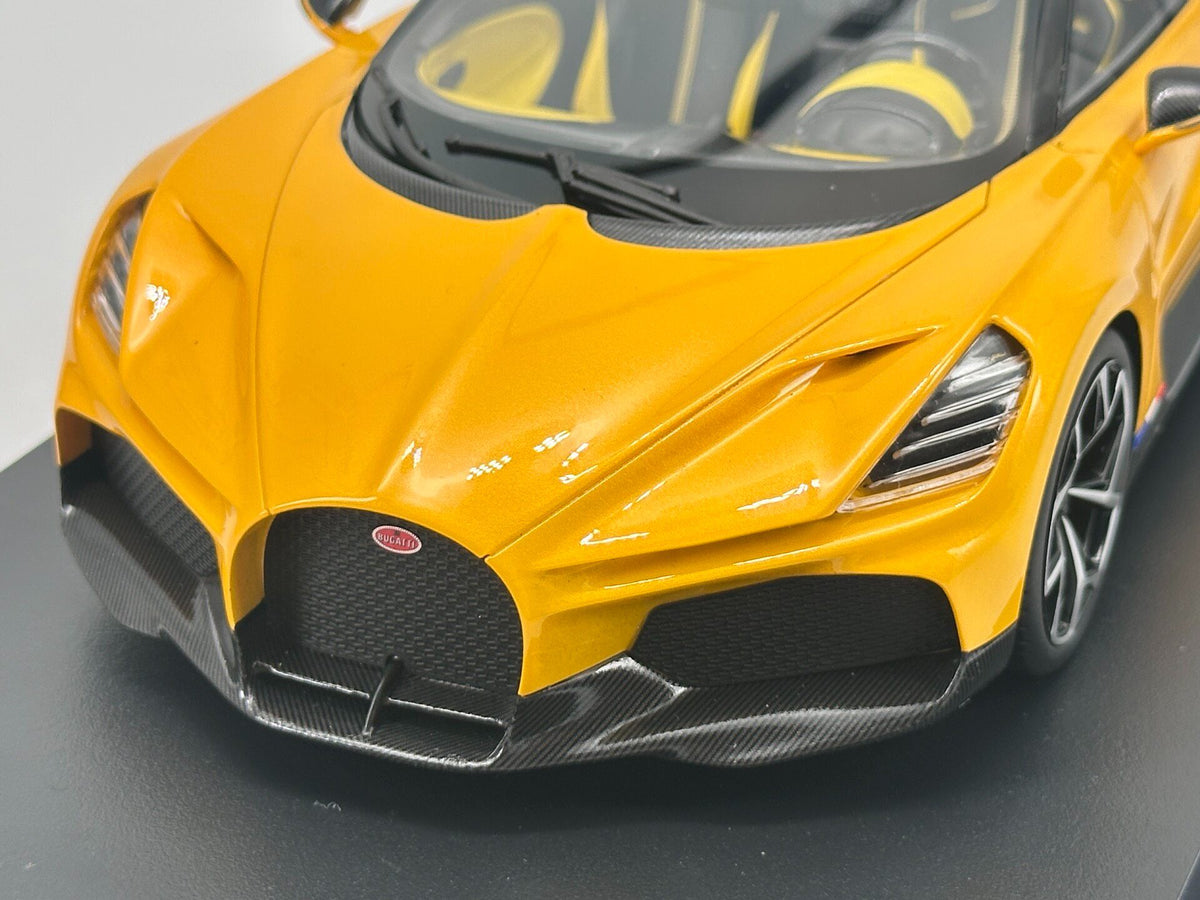 TopSpeed Bugatti W16 Mistral Yellow 1:18 Yellow - immagine 8