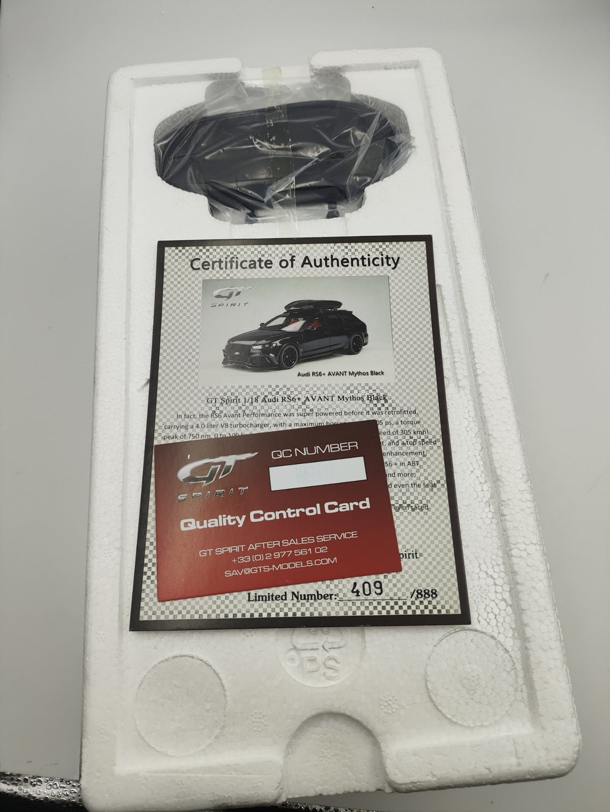 GT Spirit 1 18 ABT RS6+ mythos 1:18 Black - immagine 8