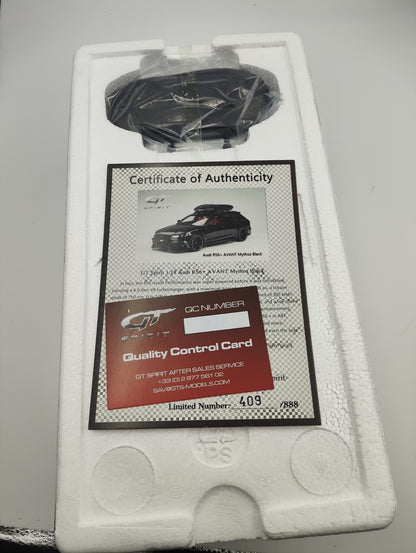 GT Spirit 1 18 ABT RS6+ mythos 1:18 Black - immagine 8