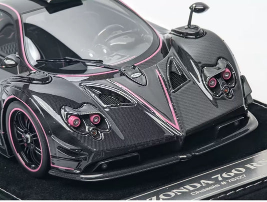 HH Model 1/18 Pagani Zonda 760 JC Pink Resin Model