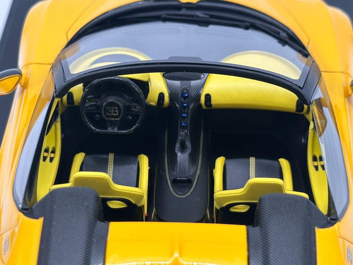 TopSpeed Bugatti W16 Mistral Yellow 1:18 Yellow - immagine 9