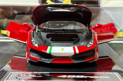 DM PRO 1/18 Ferrari 488 Pista Piloti Fully Open Resin Carbon Base No.51