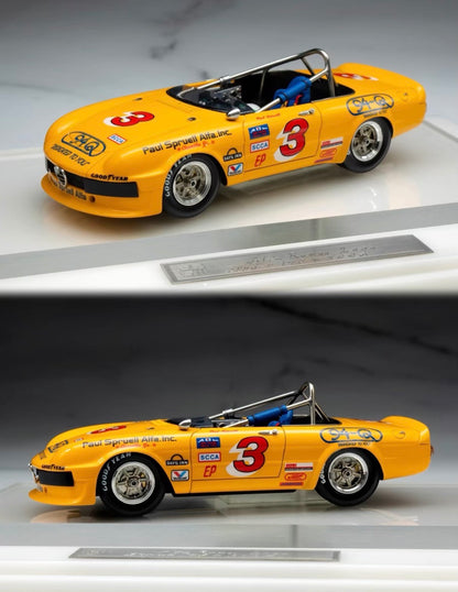 Masterpiece by Hayakawa Matsuyoshi 2000‘s work 1/43 Alfa Romeo 1984 Spyder SCCA Handmade Model