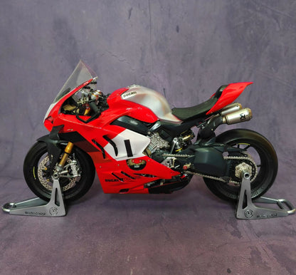 1/6 Ducati V4R Civilian Racing Version Motorcycle Resin Model | 310+ Parts | Red/White | Pre-order Only