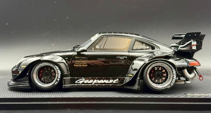 Ignition Model Porsche 911 (993) RWB Black 1/18 Resin Model