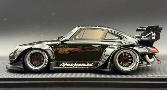 Ignition Model Porsche 911 (993) RWB Black 1/18 Resin Model