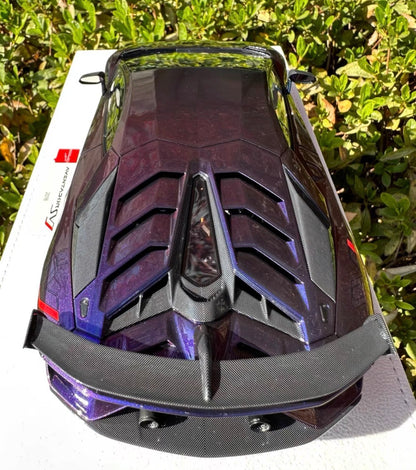 Make Up Lamborghini Aventador SVJ Chameleon Purple 1/18 Resin Model
