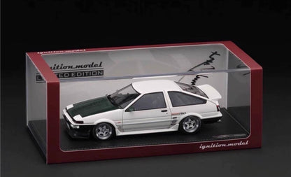 Ignition Model 1/18 Toyota Sprinter Trueno AE86 3 Door TK-Street Version with Keiichi Tsuchiya Figurine IG1296