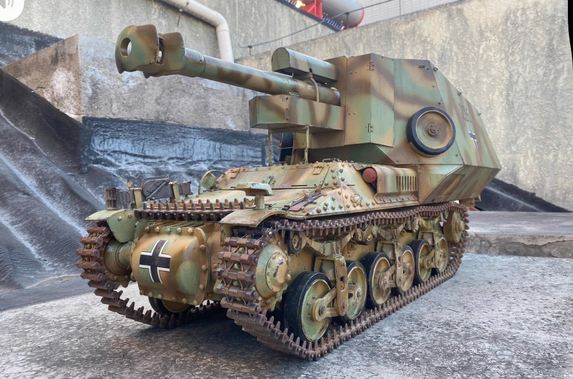 1/6 Scale Sd.Kfz.135/2 105mm Self-Propelled Gun Full Interior Custom Model