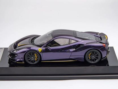 Amalgam 1/18 Ferrari 488 Pista Viola Resin Model