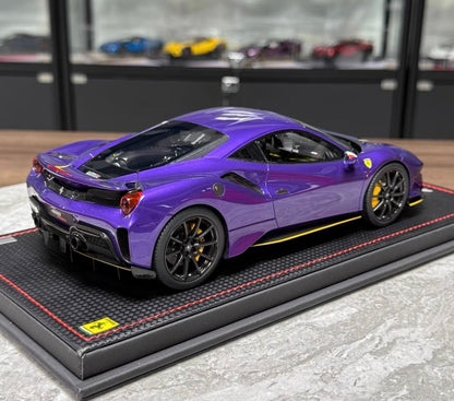 MR Ferrari 488 Pista 1:18 purple one-off edition